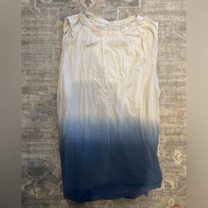 Lululemon Athletica Ombré Blue Muscle Tank Sz 10